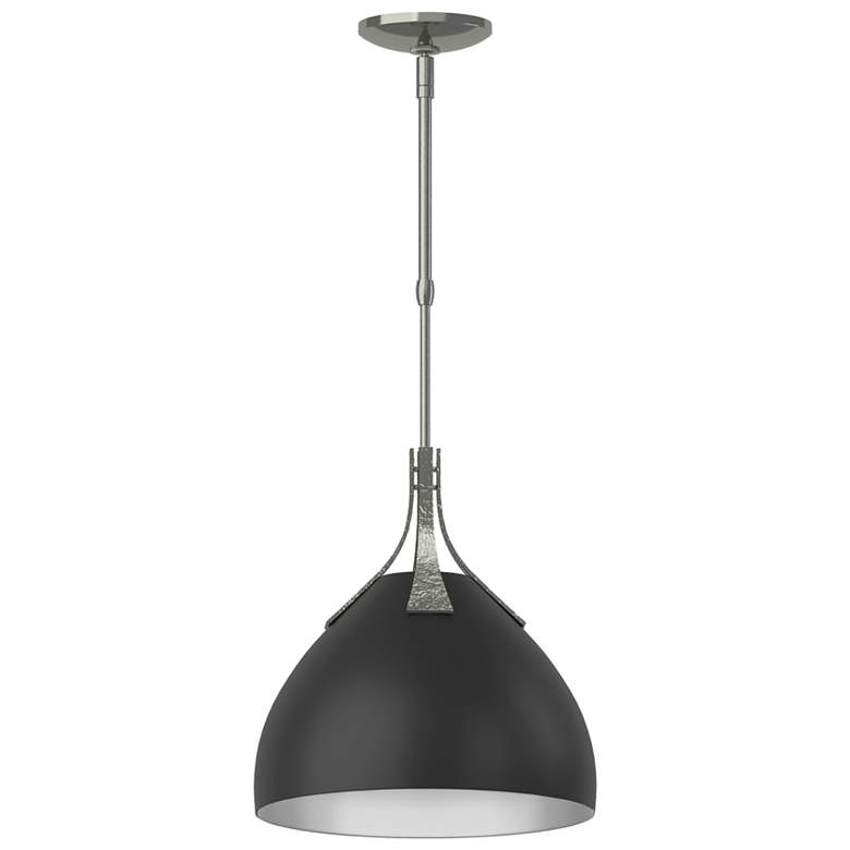 Image 1 Summit 12.8" Wide Black Accented Sterling Pendant