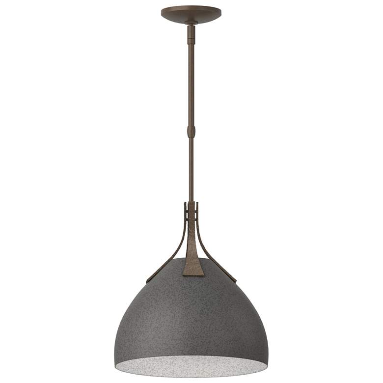 Image 1 Summit 12.8" Wide Natural Iron Accented Bronze Pendant