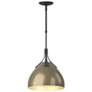 Summit 12.8" Wide Soft Gold Accented Black Pendant