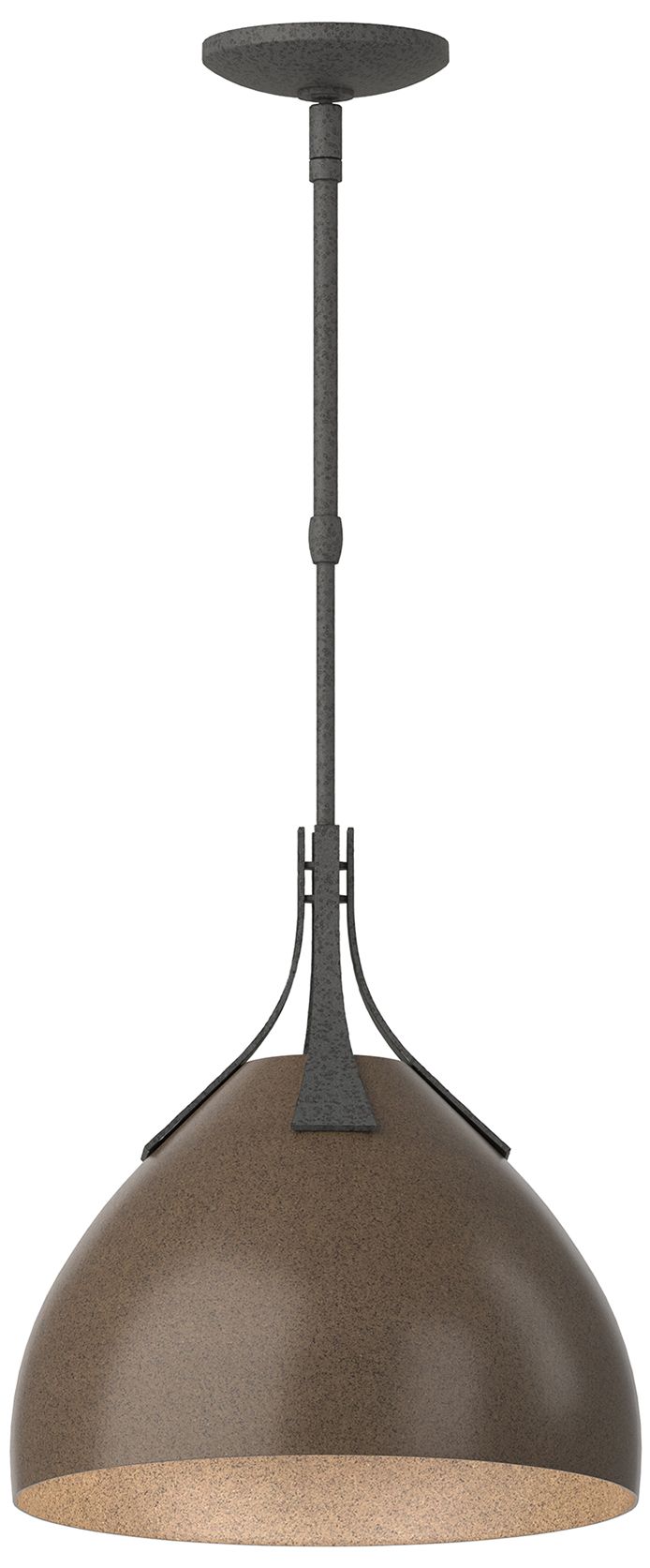 Summit 12.8" Wide Bronze Accented Natural Iron Pendant - Made to Order