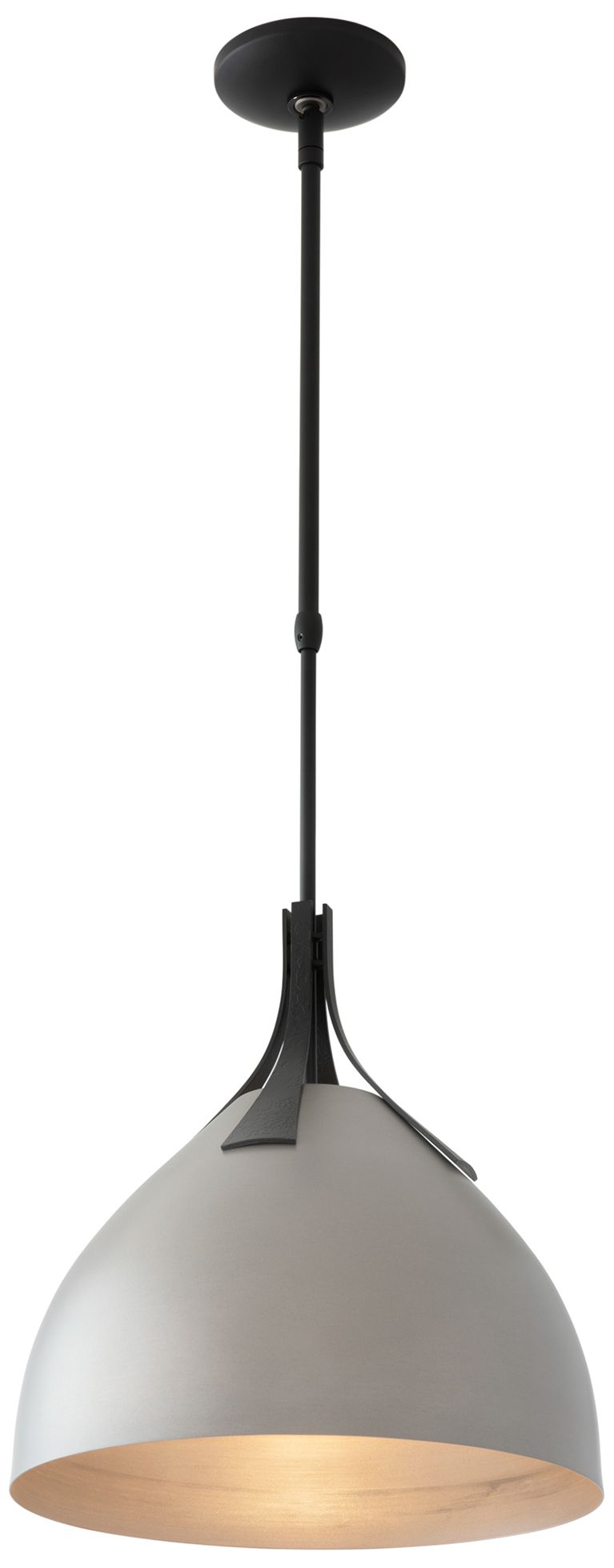 Summit 13" Wide Black Pendant w/ Vintage Platinum