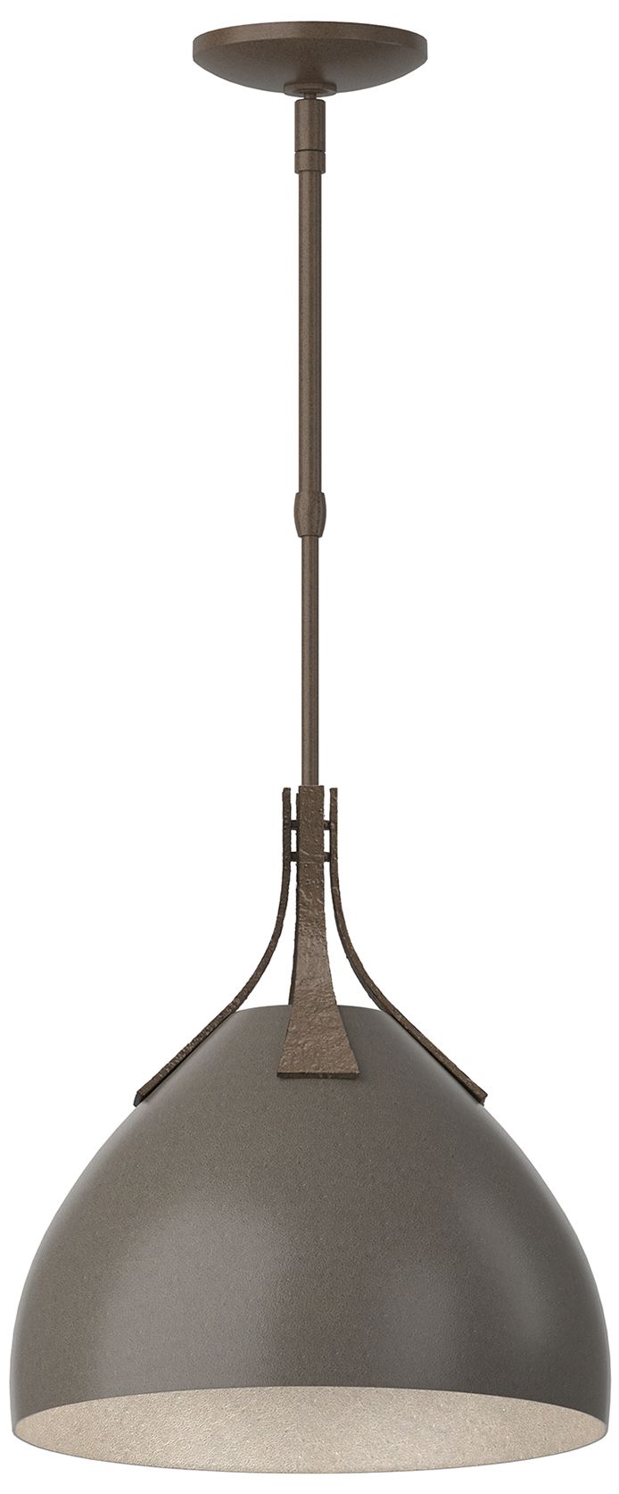 Summit 13" Wide Bronze Pendant w/ Dark Smoke