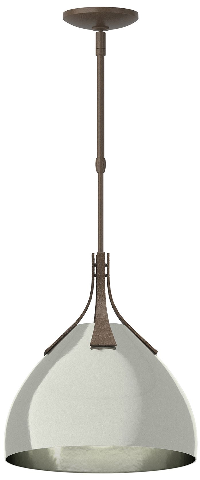 Summit 13" Wide Bronze Pendant w/ Sterling