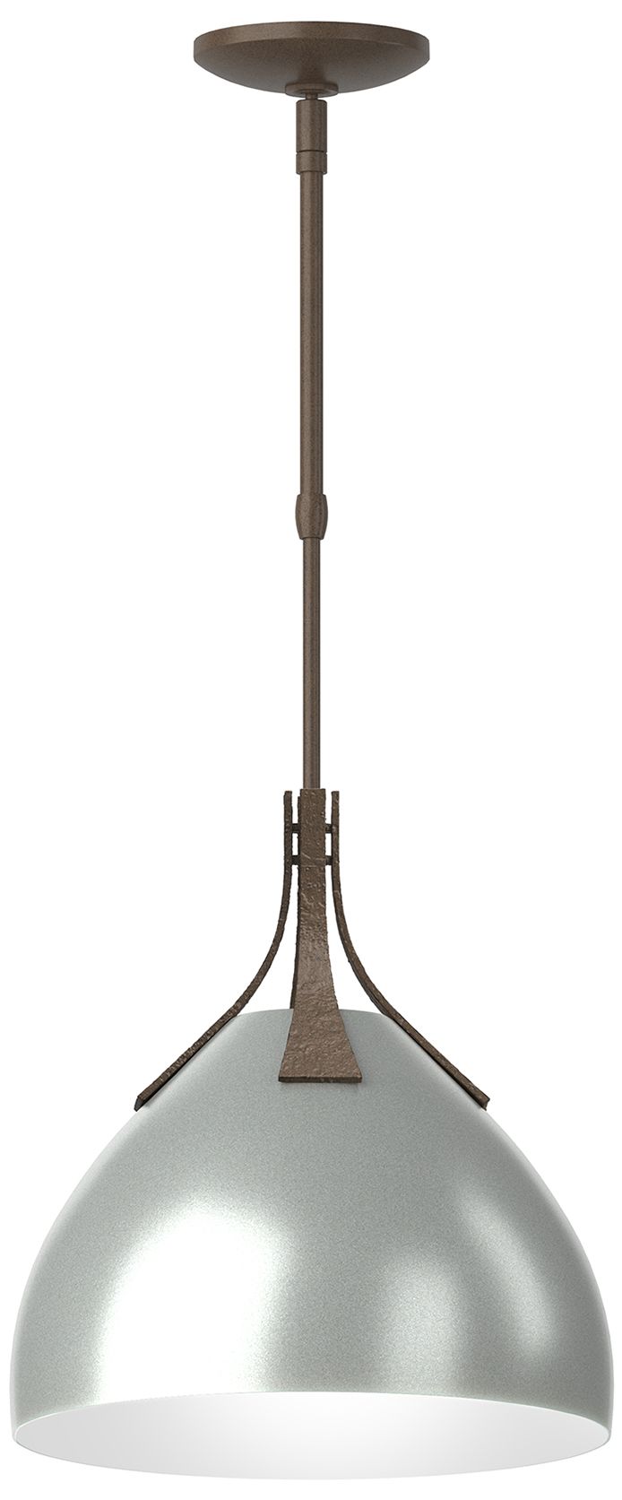 Summit 13" Wide Bronze Pendant w/ Vintage Platinum