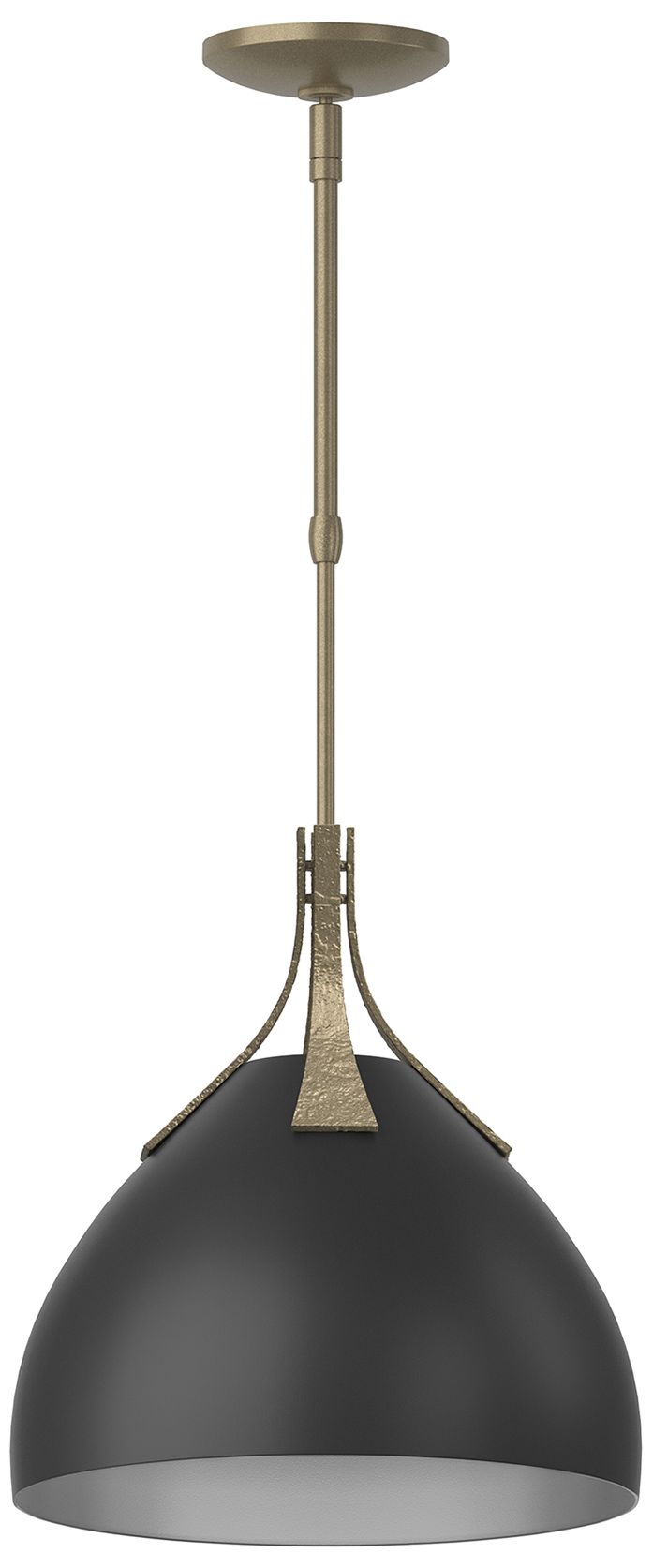 Summit 13" Wide Soft Gold Pendant w/ Black