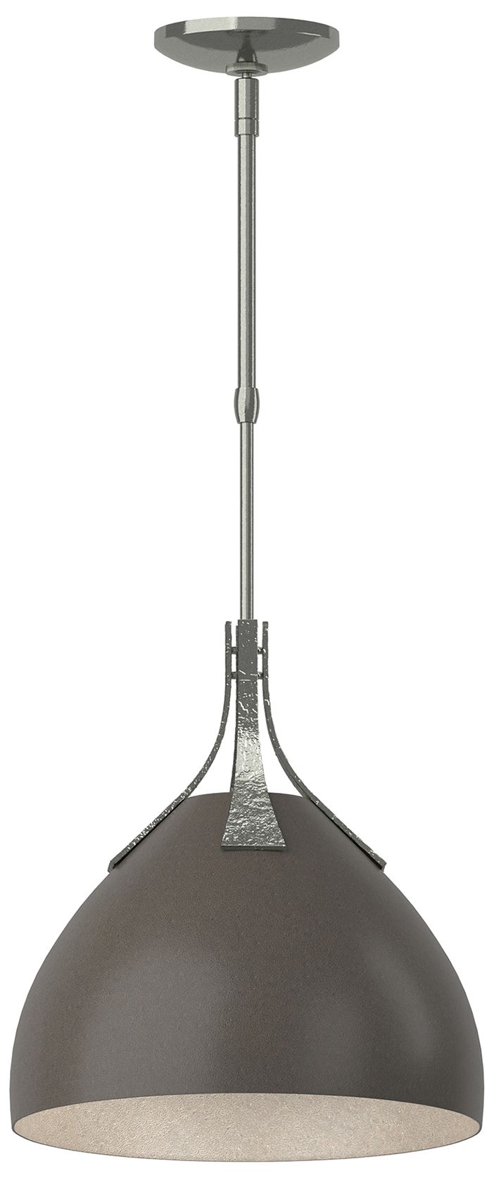 Summit 13" Wide Sterling Pendant w/ Dark Smoke