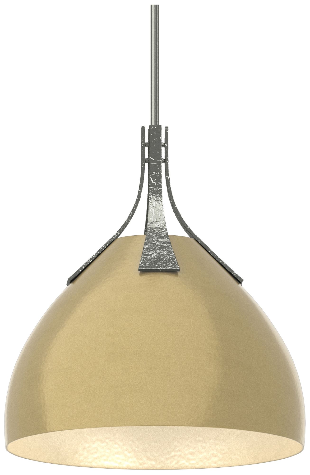 Summit 13" Wide Sterling Pendant w/ Modern Brass - Made to Order