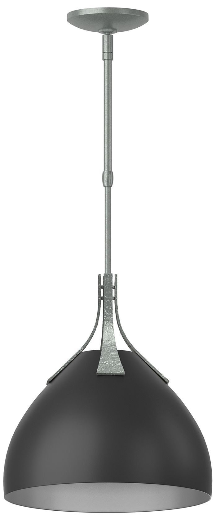 Summit 13" Wide Vintage Platinum Pendant w/ Black