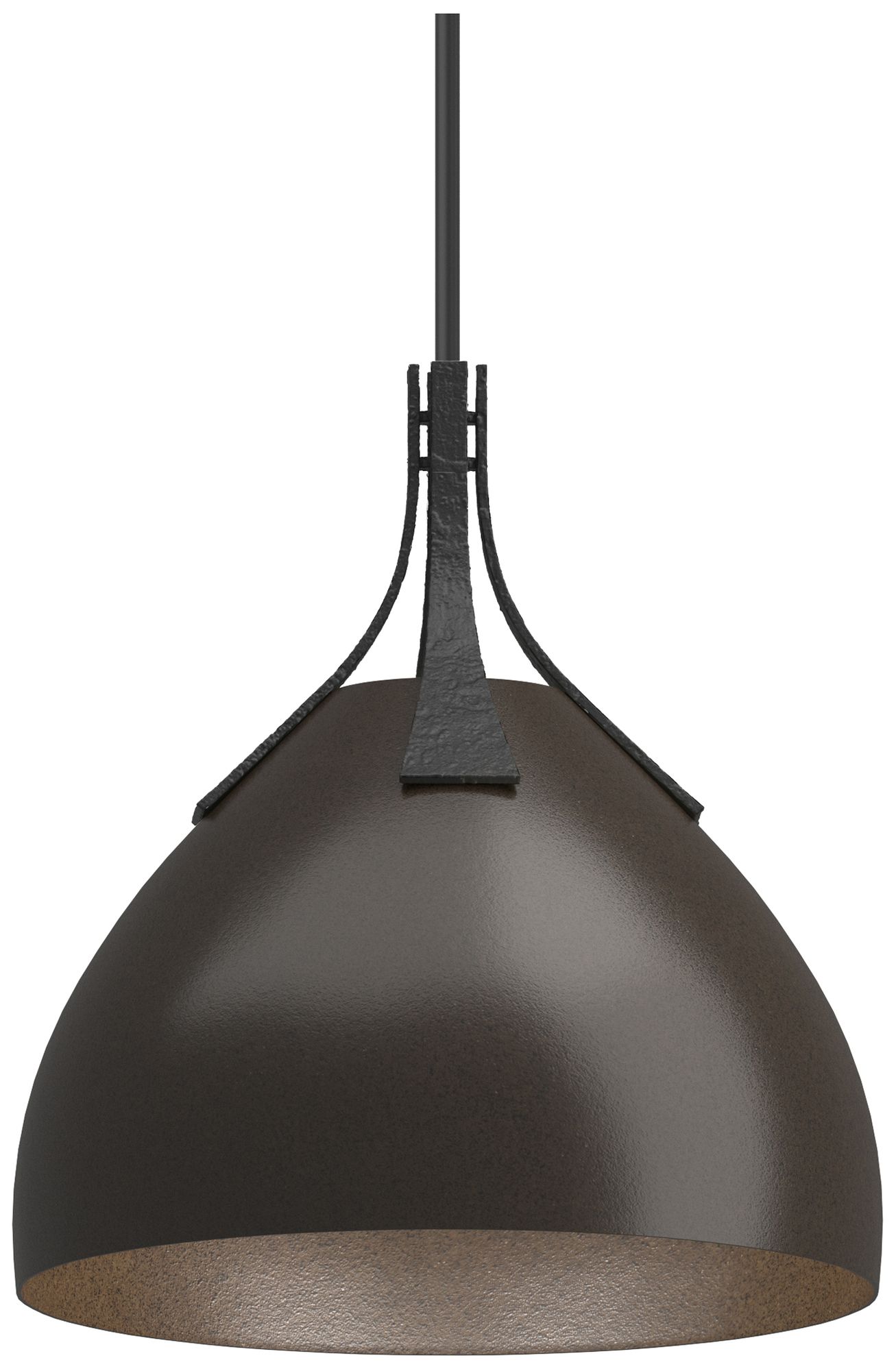 Summit 13" Wide Black Pendant w/ Oil Rubbed Bronze - Made to Order