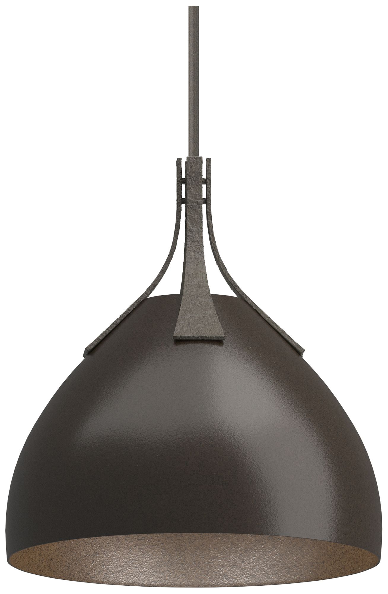 Summit 13" Wide Dark Smoke Pendant w/ Oil Rubbed Bronze - Made to Order