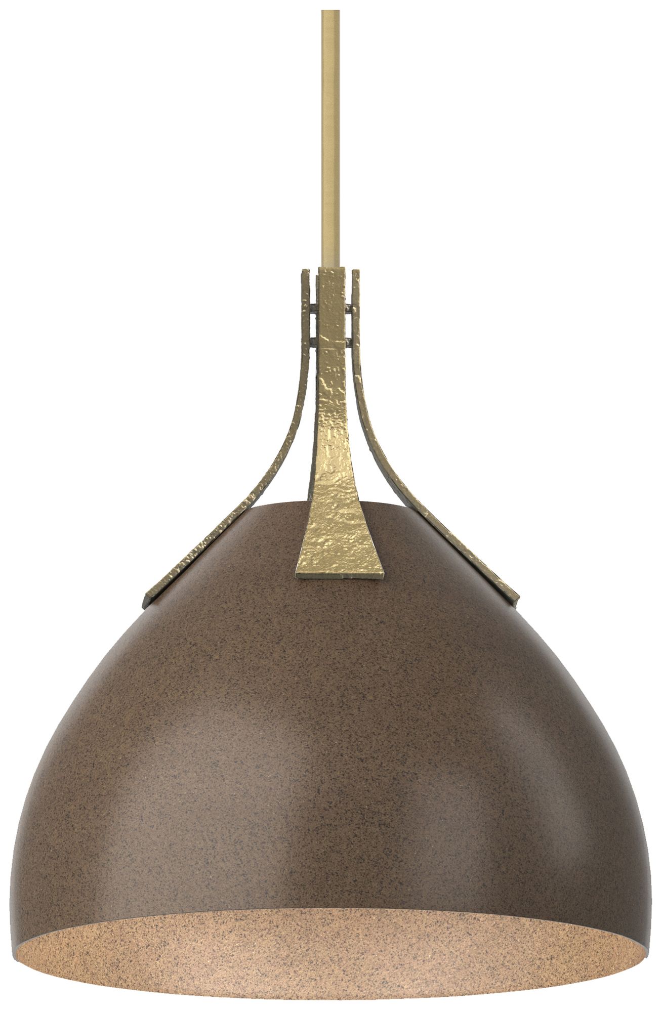 Summit 13" Wide Modern Brass Pendant w/ Bronze