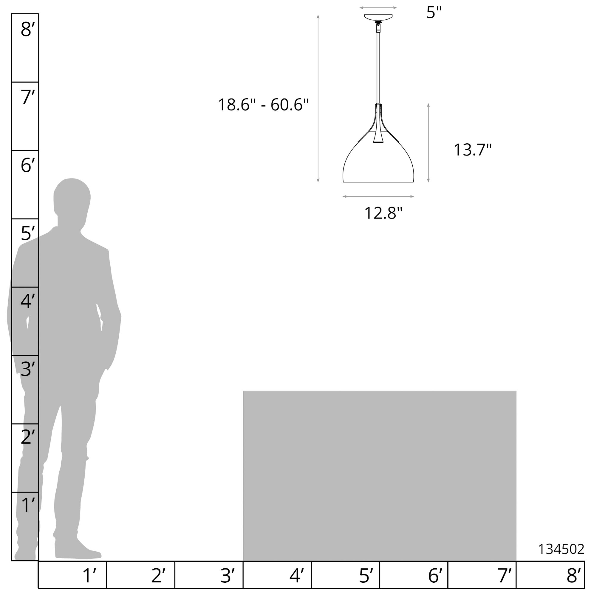 Image 4 Summit 13" Wide Oil Rubbed Bronze Pendant w/ Modern Brass more views