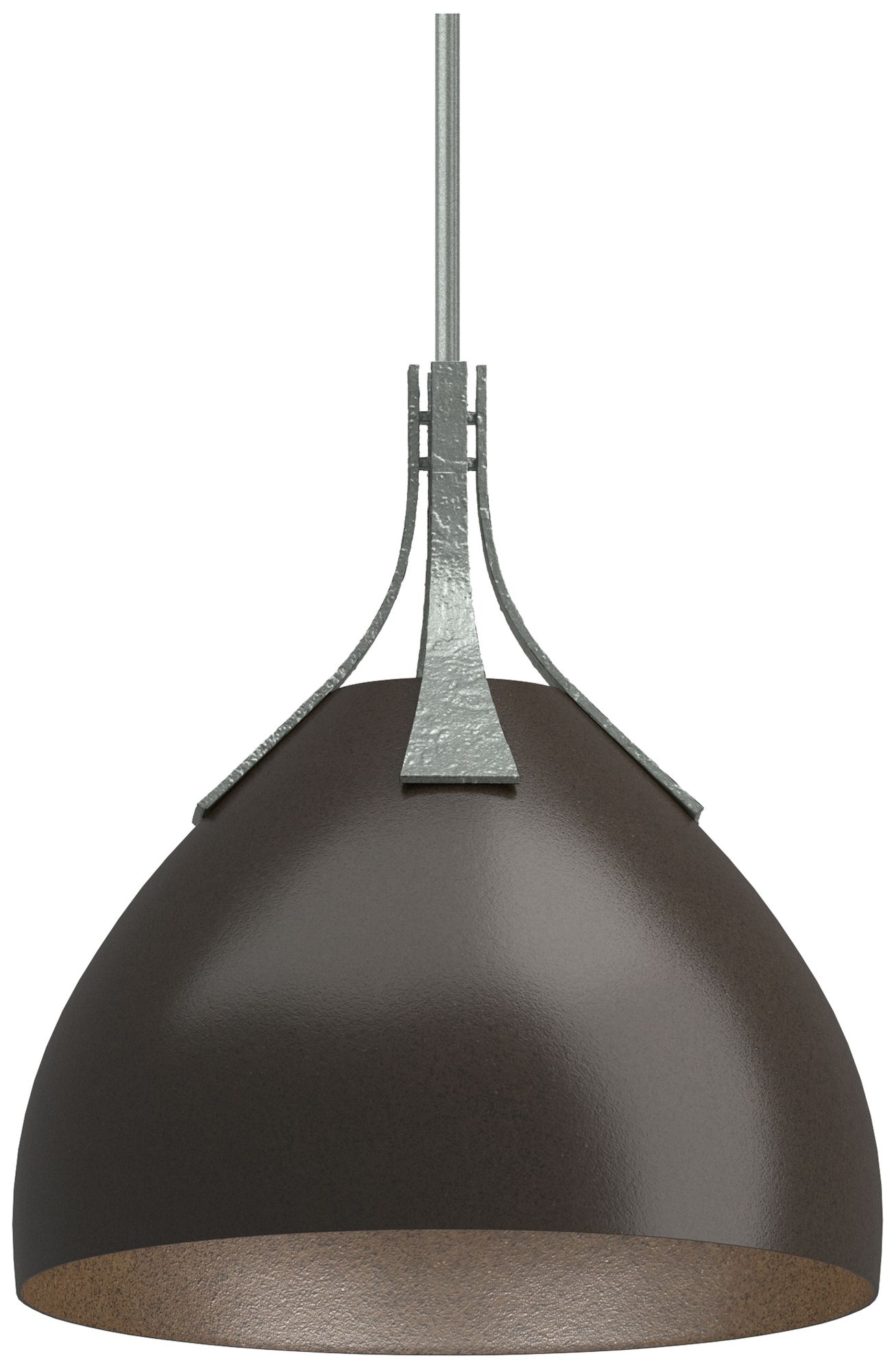 Summit 13" Wide Vintage Platinum Pendant w/ Oil Rubbed Bronze Made to Order