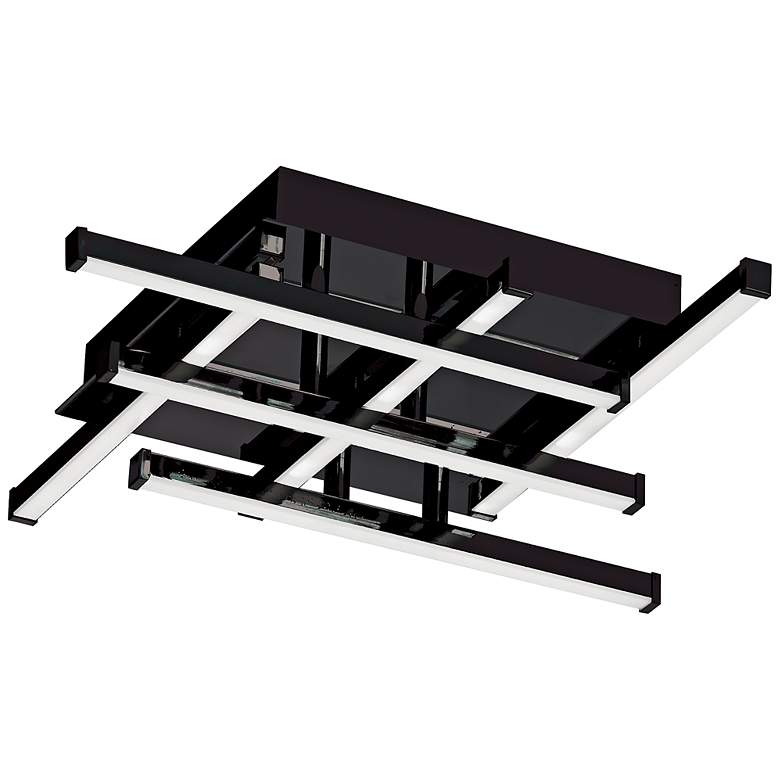 Image 2 Summit 14 3/4" Wide Matte Black LED Ceiling Light