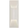 2_Summit 14" High White and Silver LED Wall Sconce