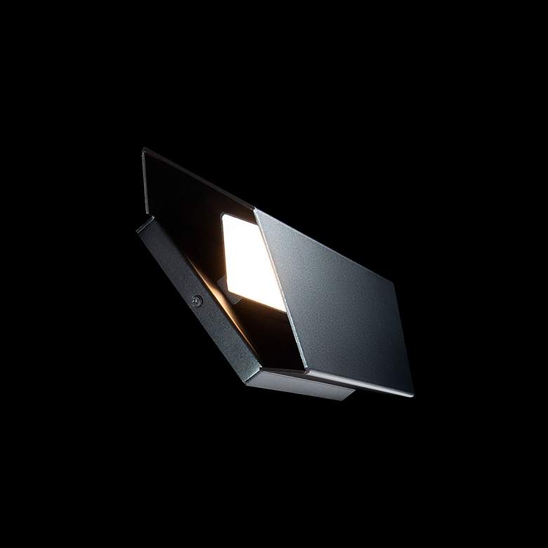 Image 5 Summit 14"H x 7.13"W 2-Light Outdoor Wall Light in Black more views