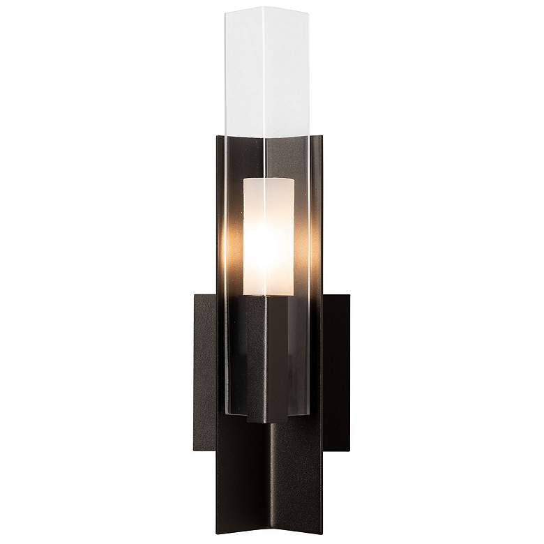 Image 1 Summit 16" High Oil Rubbed Bronze Sconce With Clear Glass Shade