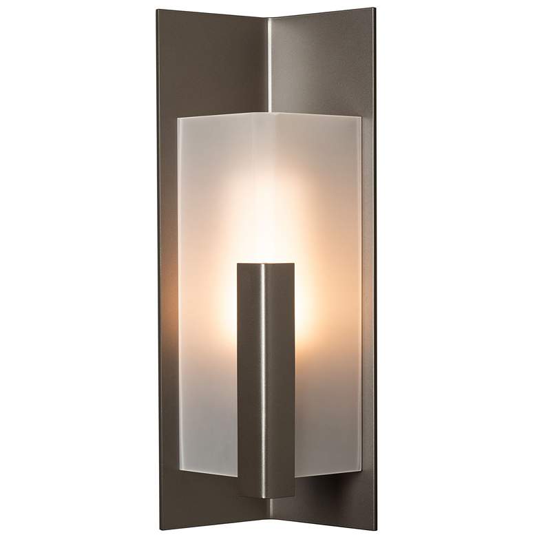 Image 1 Summit 18.7"H Coastal Dark Smoke 60W Outdoor Sconce w/ Frosted Glass S