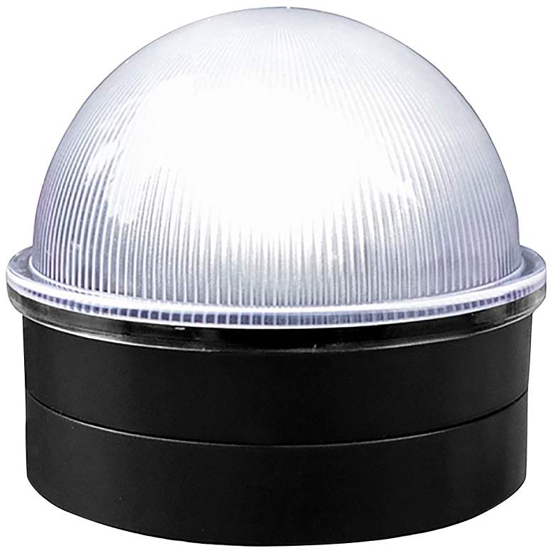 Image 1 Summit 2 1/2" High Black Solar LED Outdoor Post Cap