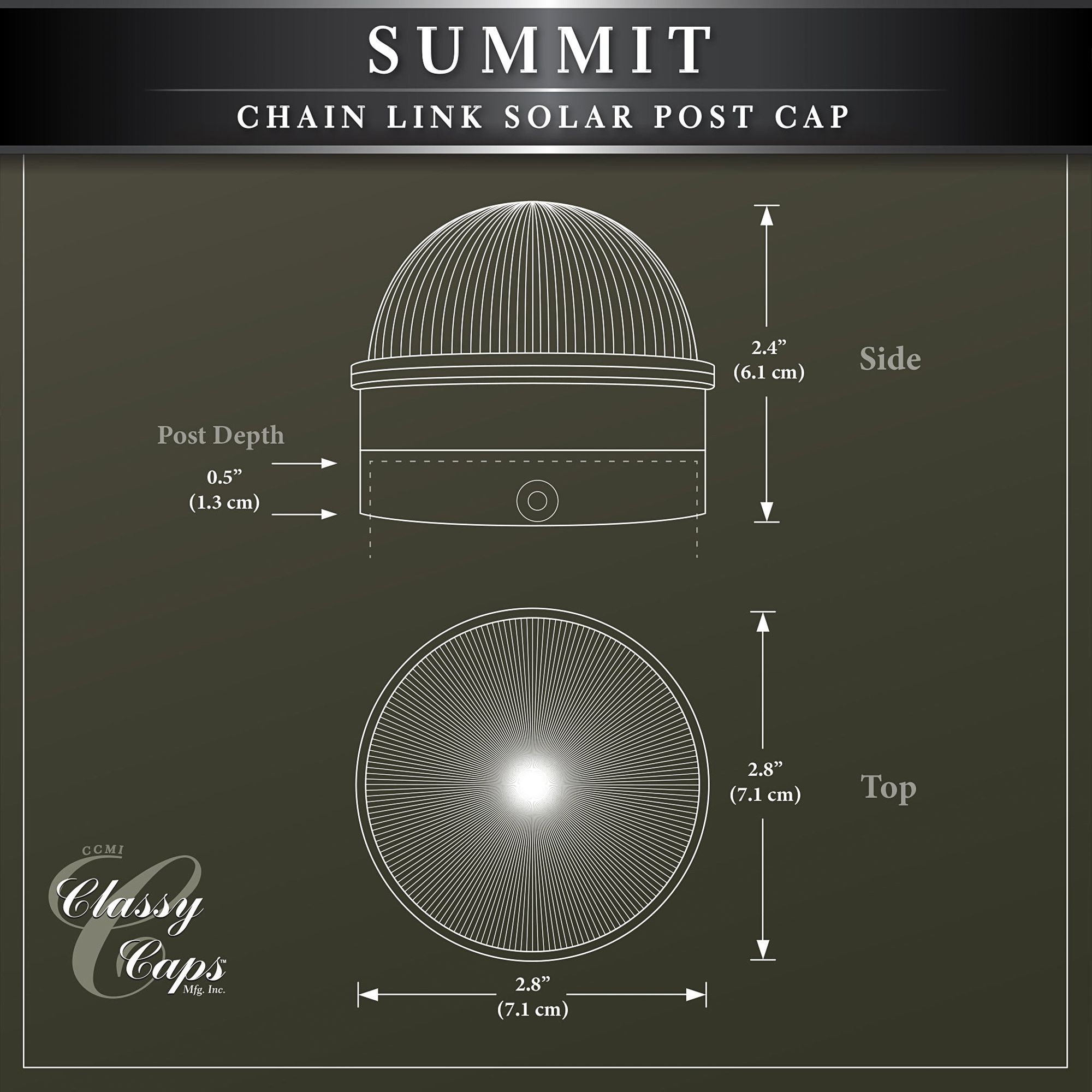Watch A Video About the Summit Black Solar LED Outdoor Post Cap