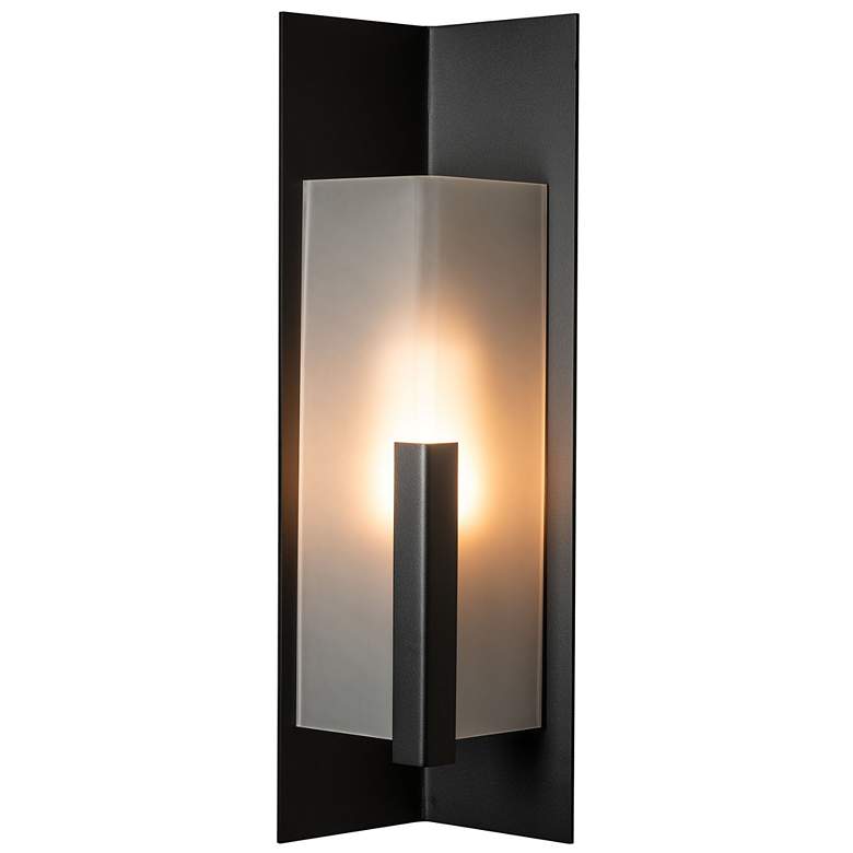 Image 1 Summit 27.3" High Coastal Black 60W Outdoor Sconce With Frosted Shade