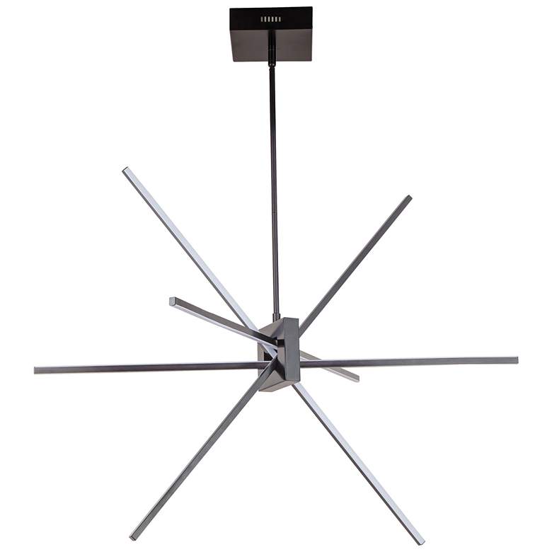 Image 1 Summit 30" Wide Matte Black 46W LED Chandelier