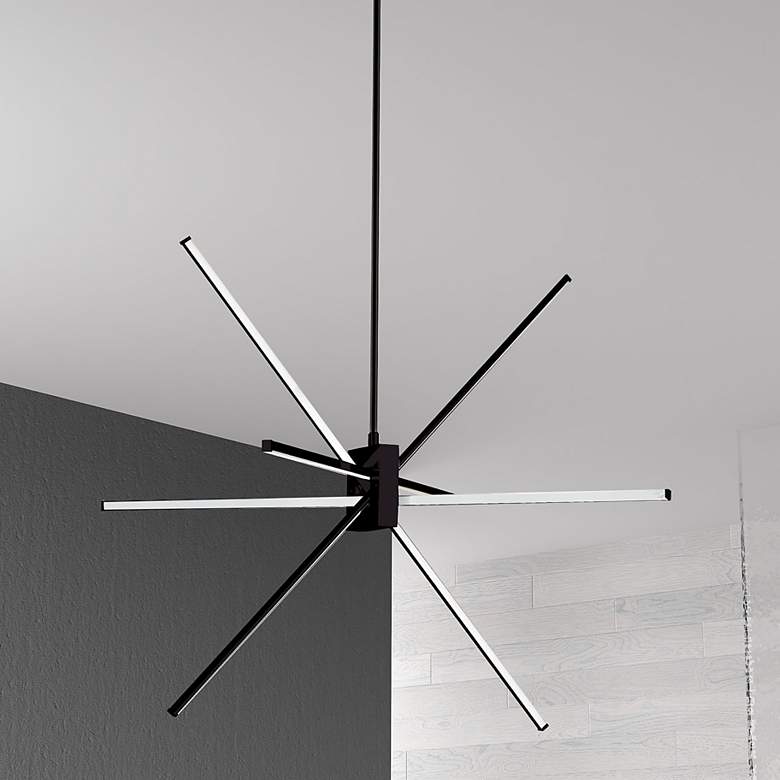 Image 1 Summit 30" Wide Matte Black 46W LED Chandelier