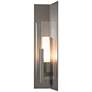 Summit 34" High Coastal Burnished Steel 75W Outdoor Sconce w/ Clear Sh