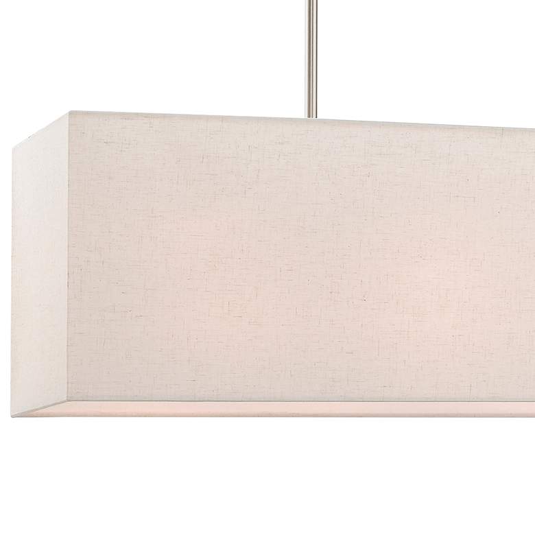 Image 4 Summit 36" Wide Brushed Nickel Linear Shade Chandelier more views