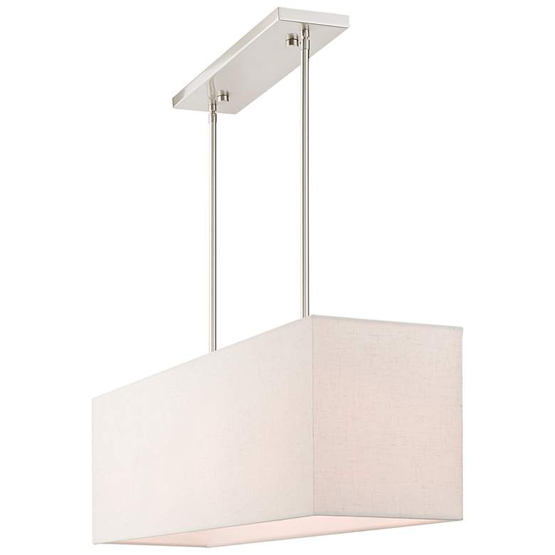 Image 7 Summit 36" Wide Brushed Nickel Linear Shade Chandelier more views