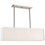 2_Summit 36" Wide Brushed Nickel Rectangular Linear Chandelier