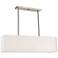 Summit 36" Wide Brushed Nickel Rectangular Linear Chandelier