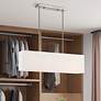 1_Summit 36" Wide Brushed Nickel Rectangular Linear Chandelier