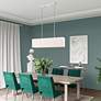 3_Summit 36" Wide Brushed Nickel Rectangular Linear Chandelier more views