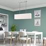 5_Summit 36" Wide Brushed Nickel Rectangular Linear Chandelier more views