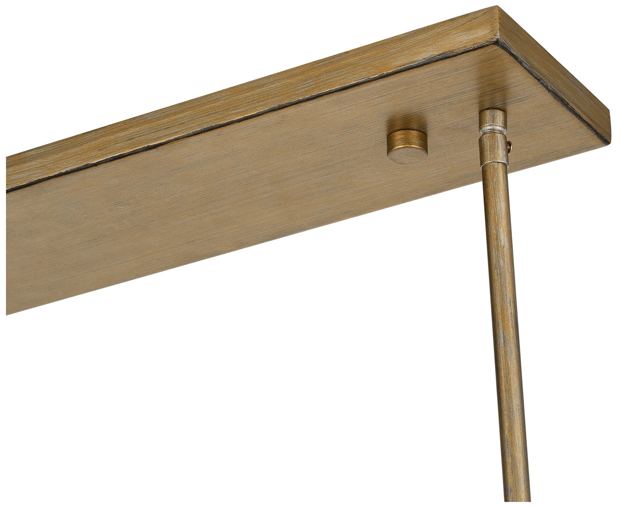 Image 7 Summit 4 Light Antique Gold Leaf Large Linear Chandelier more views