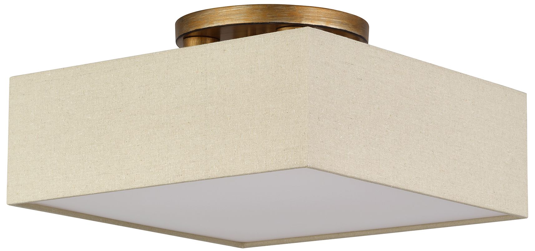 Thumbnail3 of Summit 4 Light Antique Gold Leaf Semi-Flush more views