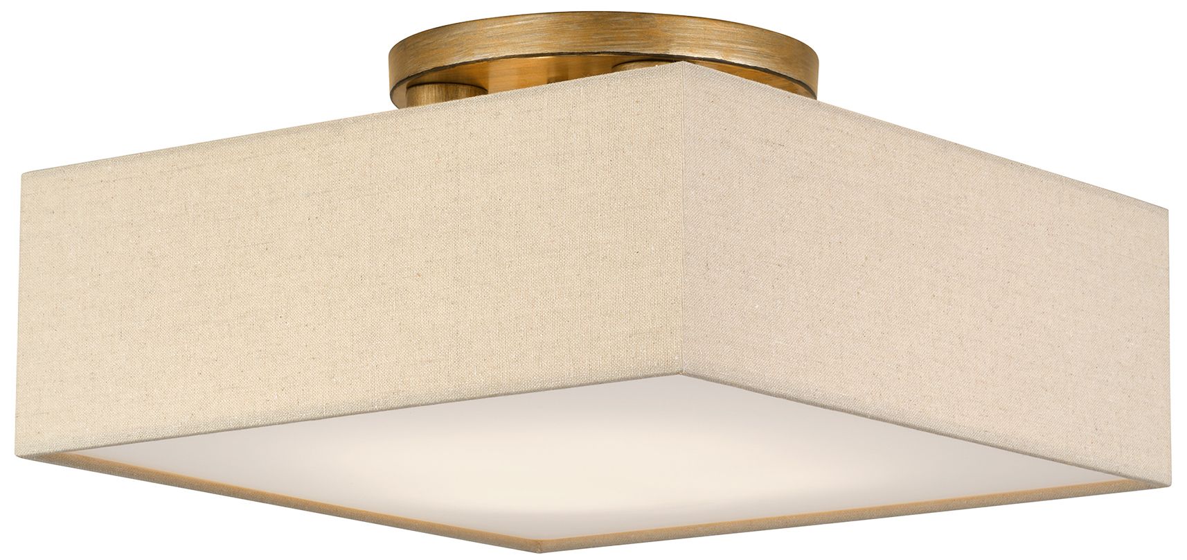 Thumbnail4 of Summit 4 Light Antique Gold Leaf Semi-Flush more views