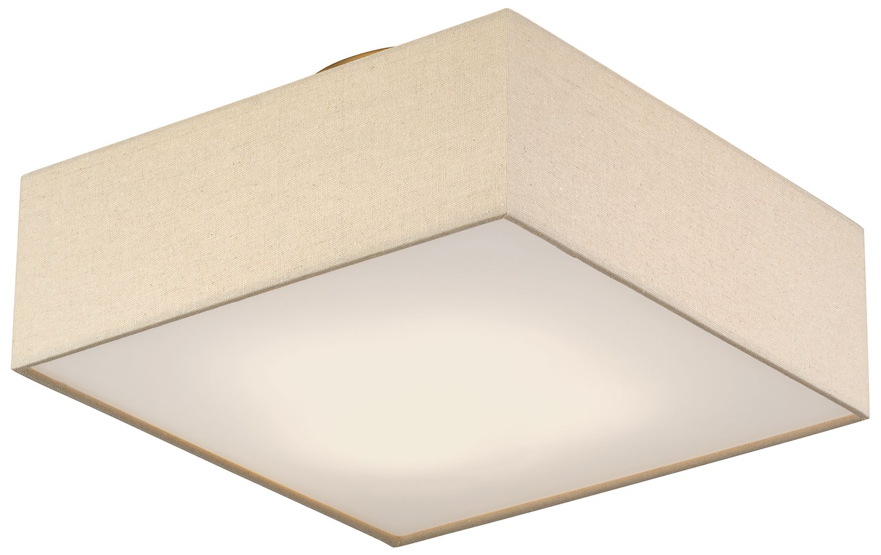 Summit 4 Light Antique Gold Leaf Semi-Flush