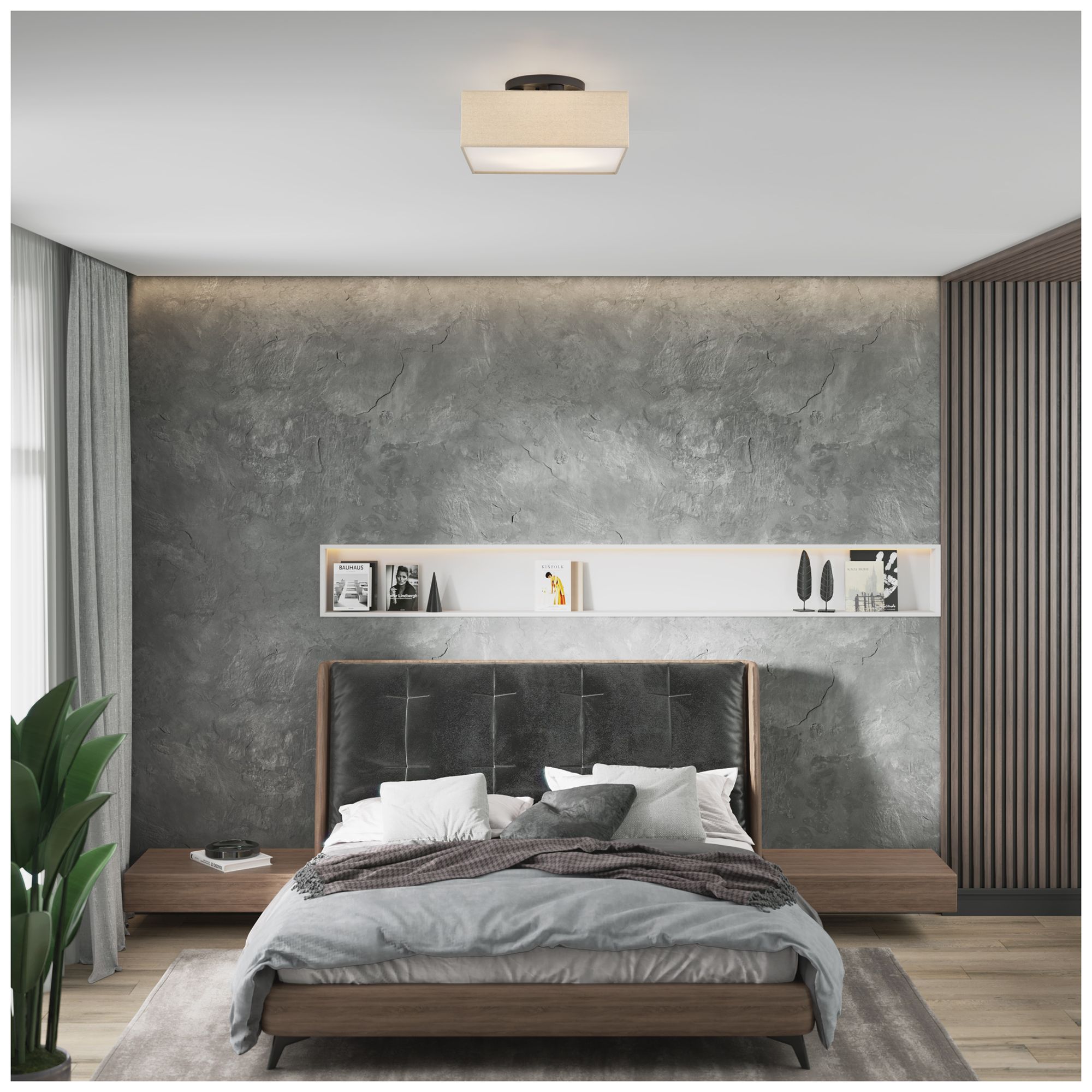 Summit 4 Light Bronze Large Semi-Flush