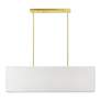 Thumbnail3 of Summit 4 Light Satin Brass Linear Chandelier more views