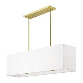 Image5 of Summit 4 Light Satin Brass Linear Chandelier more views