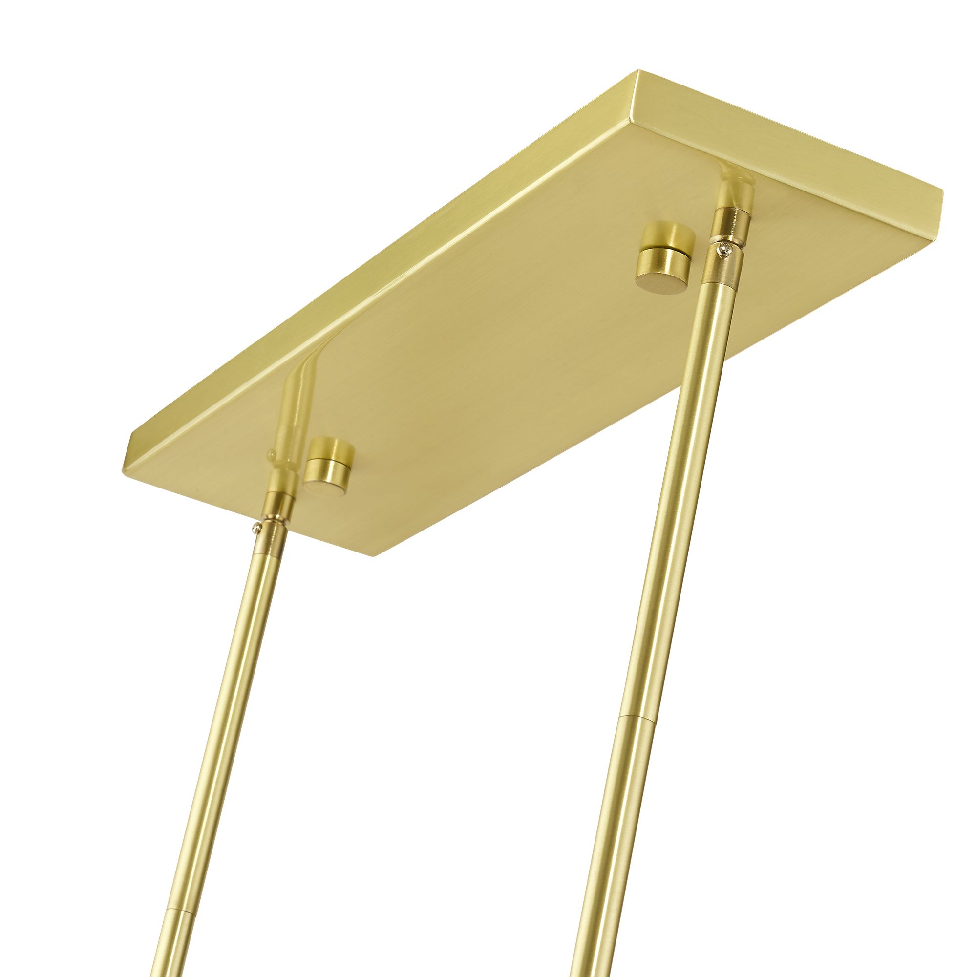 Summit 4 Light Satin Brass Linear Chandelier