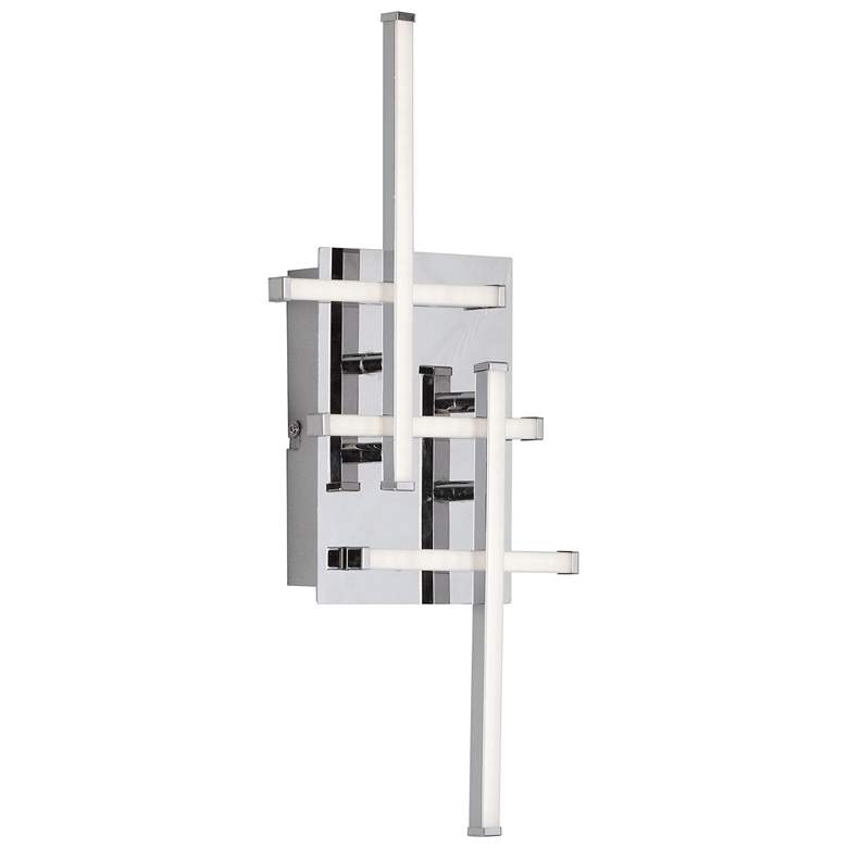 Image 1 Summit 8" High 5 Light Polished Chrome LED Wall Sconce