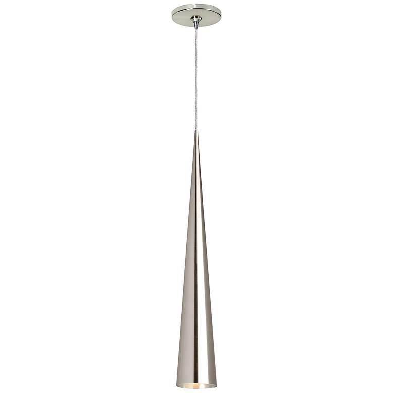 Image 1 Summit Grande 4" Wide Satin Nickel Freejack Mini Pendant