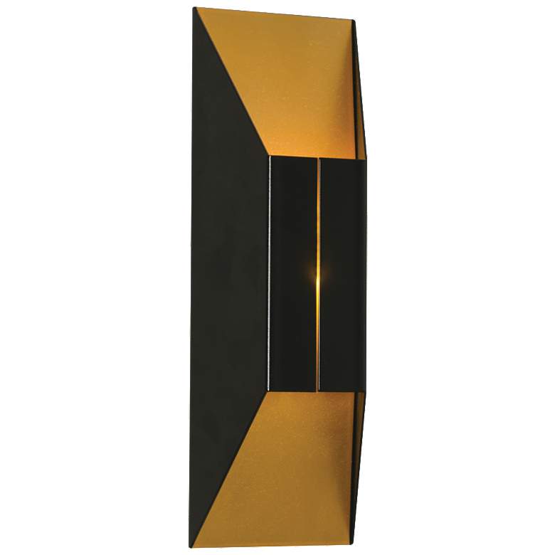 Image 1 Summit LED Sconce - 120V - Black/Gold