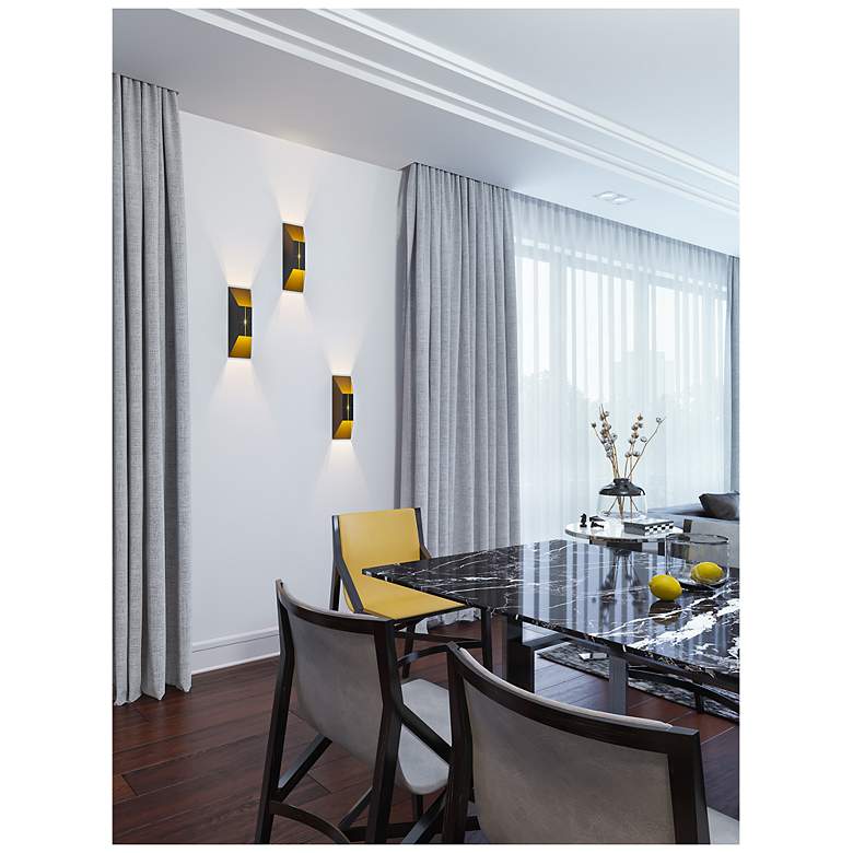 Image 4 Summit LED Sconce - 120V - Black/Gold more views