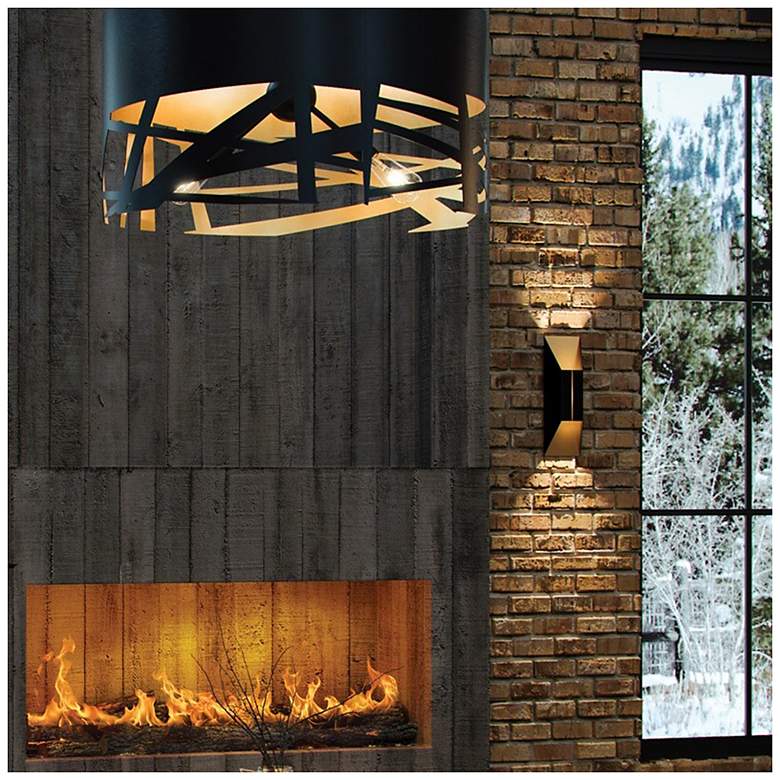 Image 5 Summit LED Sconce - 120V - Black/Gold more views