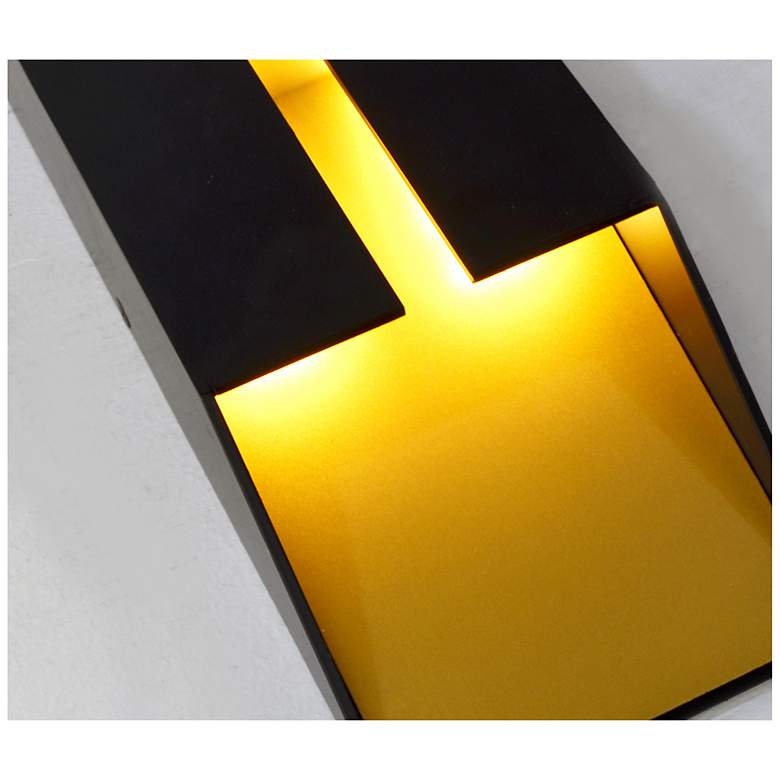 Image 6 Summit LED Sconce - 120V - Black/Gold more views