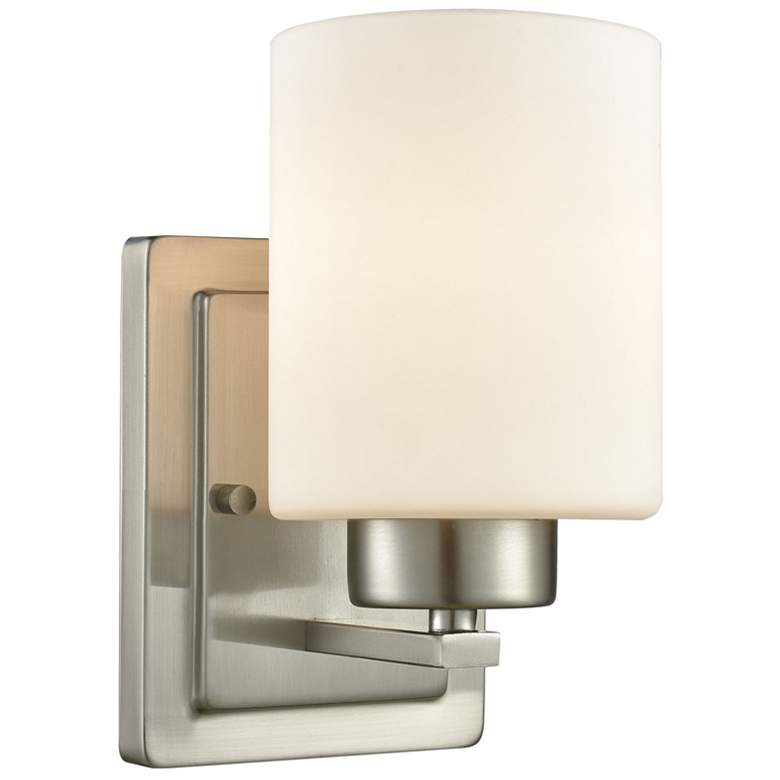 Image 1 Summit Place 9" High 1-Light Sconce - Brushed Nickel